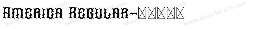 America Regular字体转换